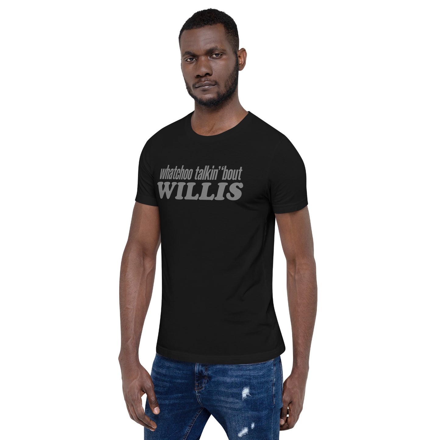 "Whatchoo Talkin Bout Willis" Gray Logo Tee