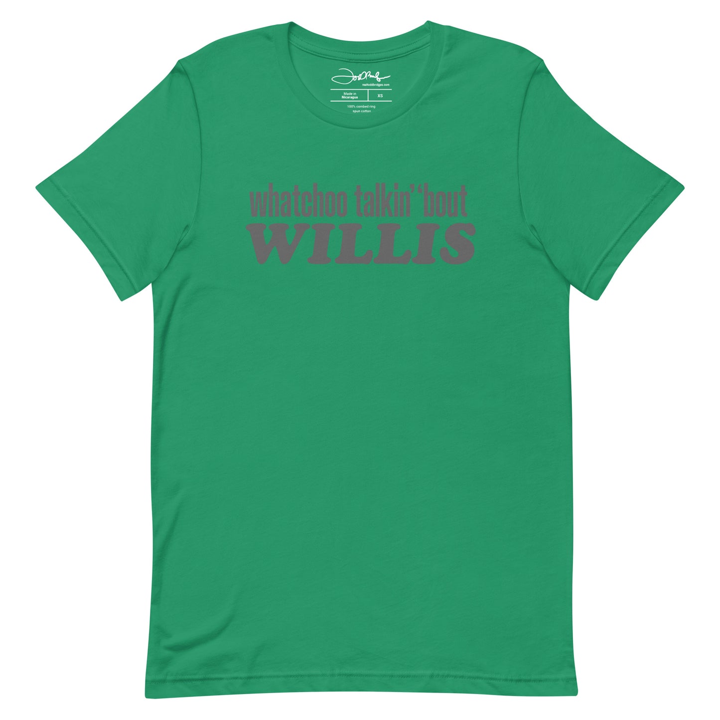 "Whatchoo Talkin Bout Willis" Gray Logo Tee