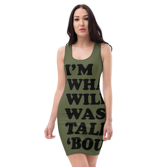 "I'm What Willis Was Talkin Bout" All-Over Print Tank Dress