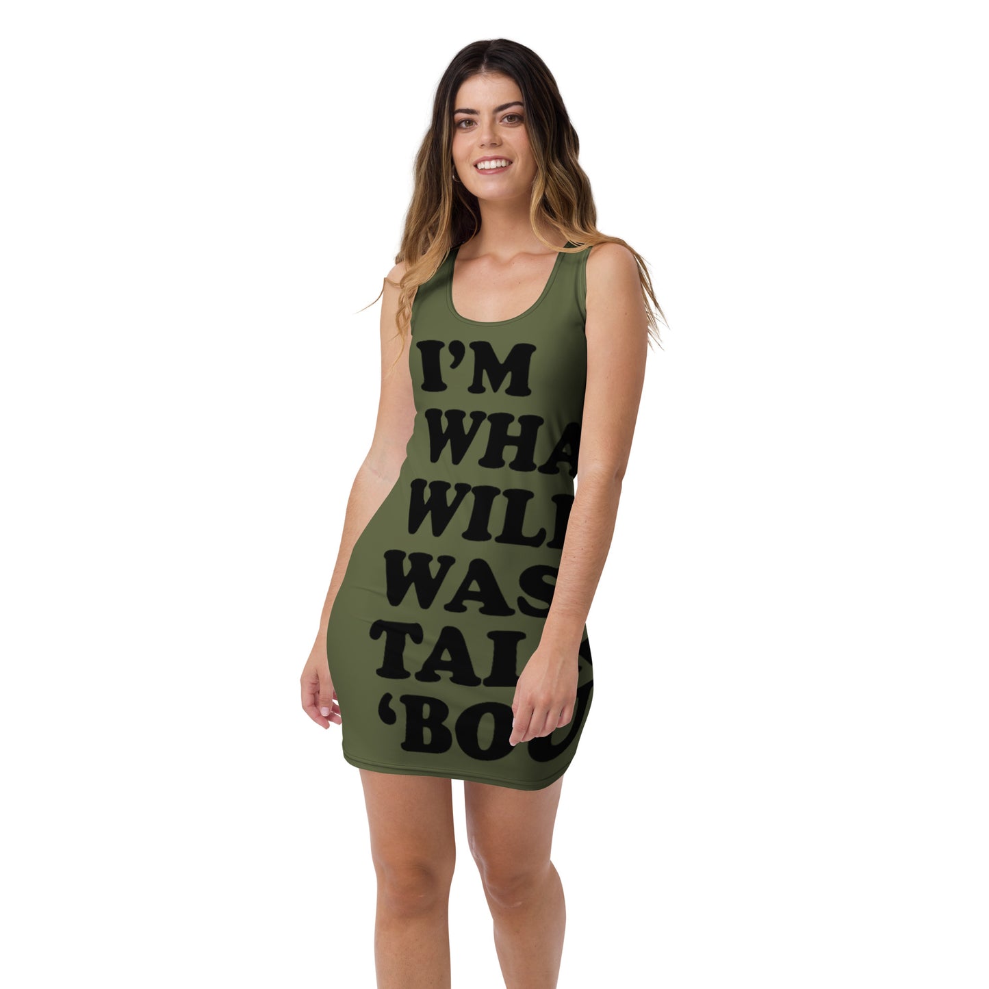 "I'm What Willis Was Talkin Bout" All-Over Print Tank Dress