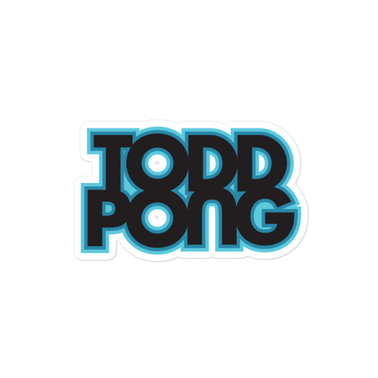 Todd Pong Bubble Sticker