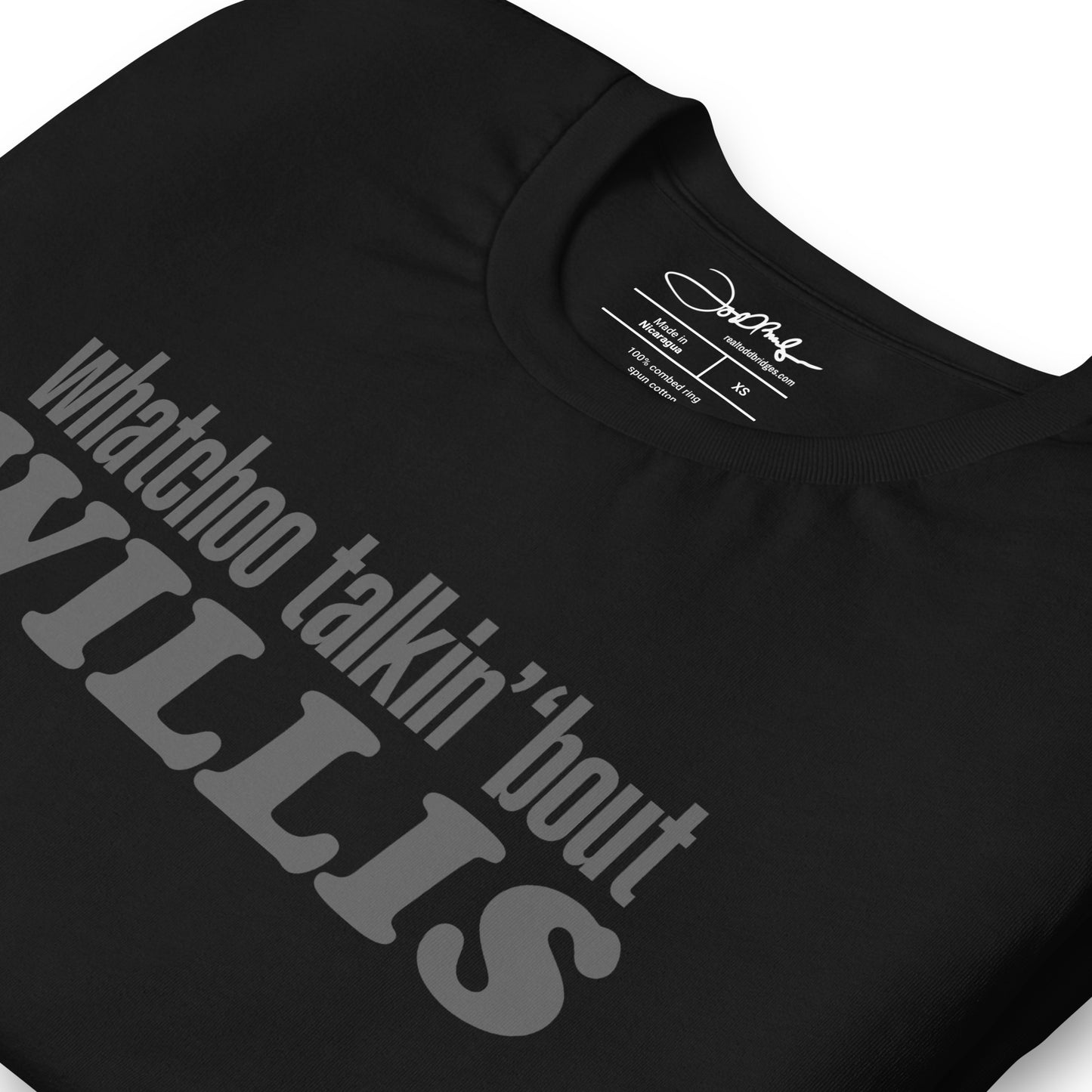 "Whatchoo Talkin Bout Willis" Gray Logo Tee