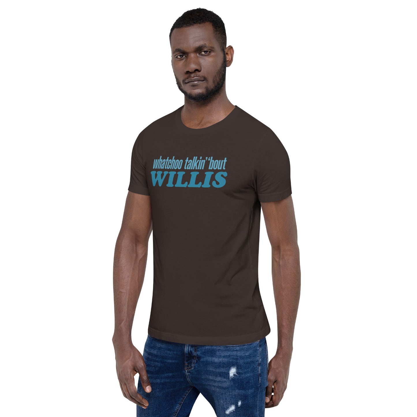 "Whatchoo Talkin Bout Willis" Blue Logo Tee