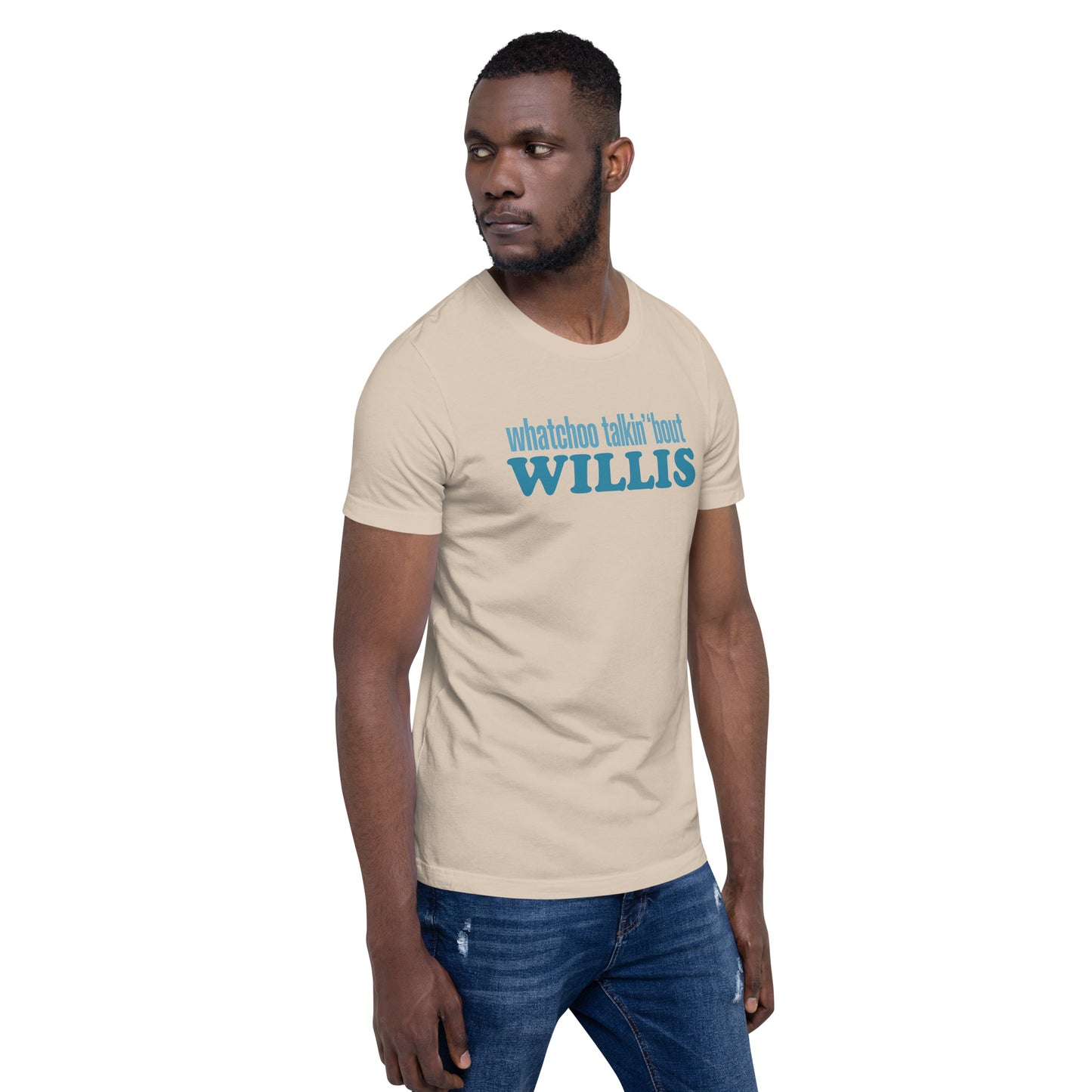 "Whatchoo Talkin Bout Willis" Blue Logo Tee