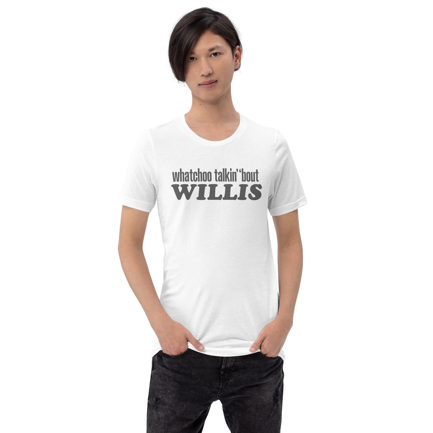 "Whatchoo Talkin Bout Willis" Gray Logo Tee