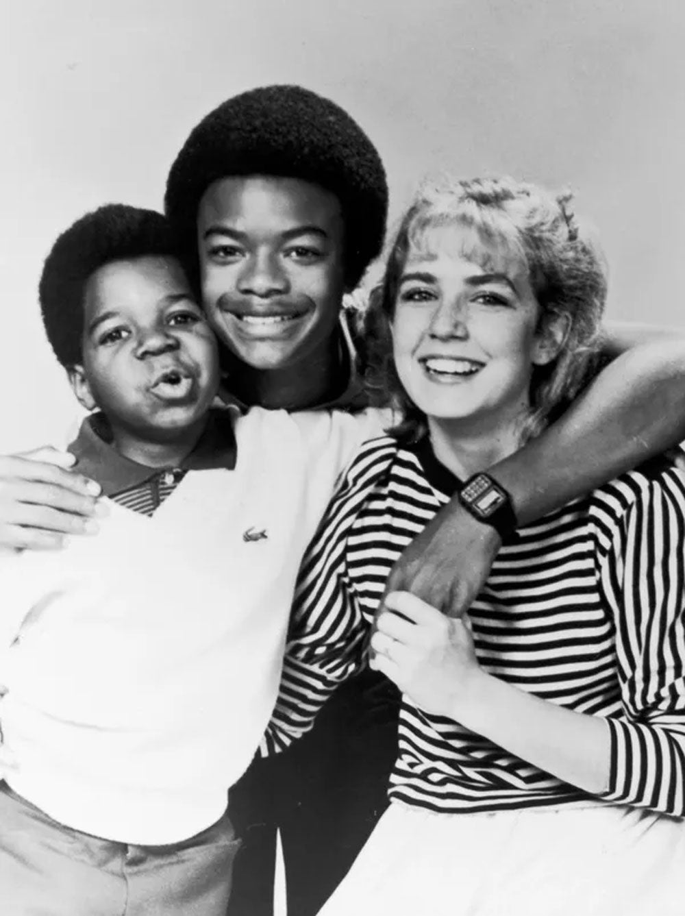 Todd Bridges with Diff'rent Strokes costars Gary Coleman and Dana Plato